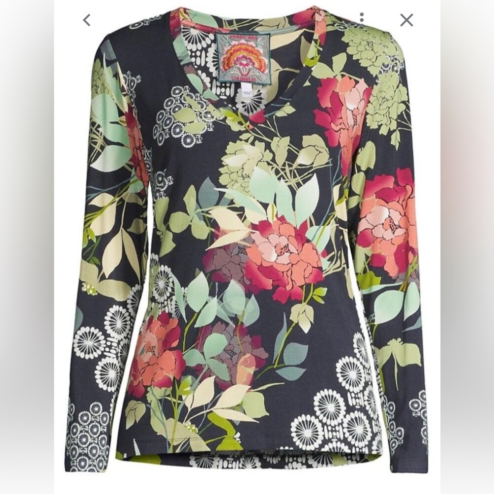 $158 JOHNNY WAS SIERRA TOP SIZE MEDIUM